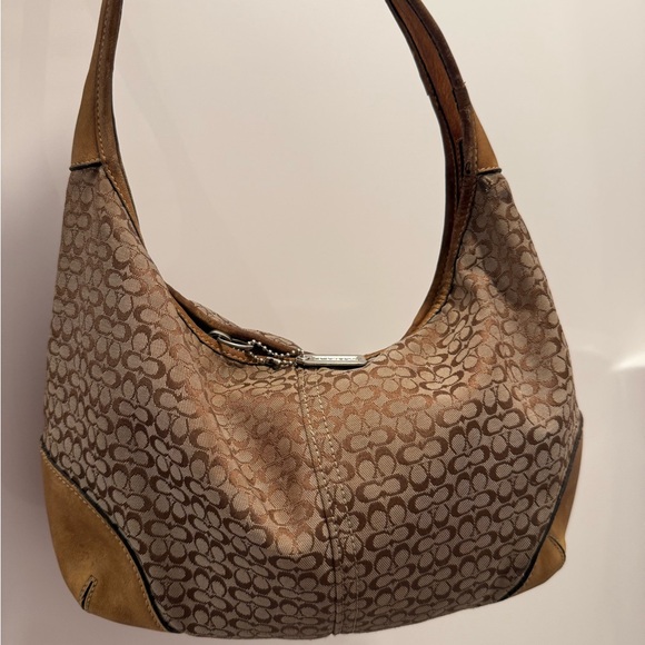 Coach Tan and Brown Hobo Bag - Picture 1 of 11